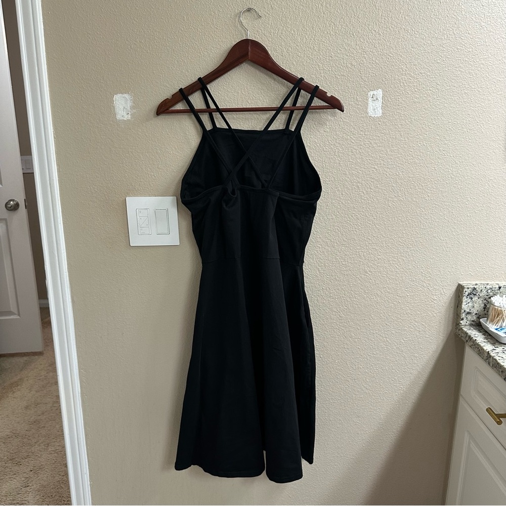 Pact Black Midi Dress with Double Straps - Picture 5 of 8